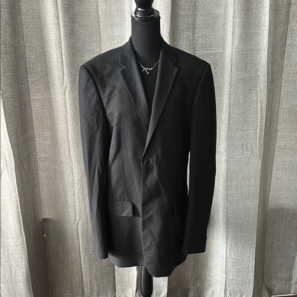 Perry Ellis Black Sport Coat with Notched Lapel - Picture 1 of 5